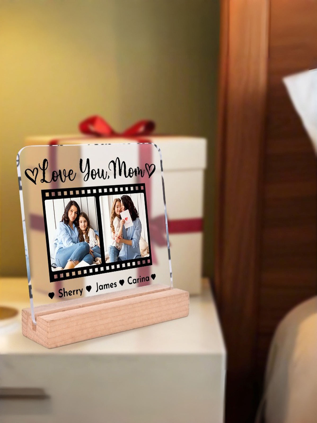 2D Flat Custom Acrylic Photo Desktop Ornament